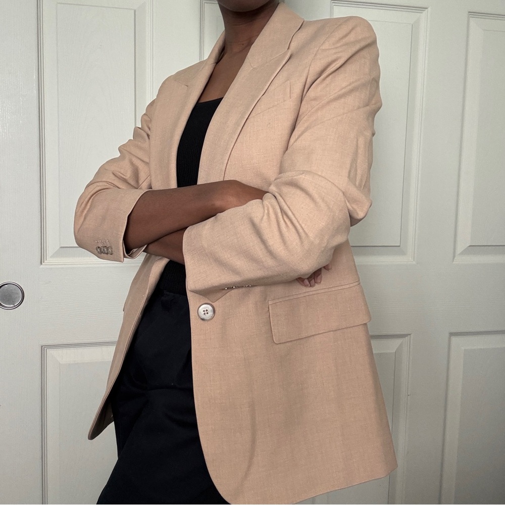 Wilfred Flores blazer in Heather Bisque Beige